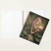 Whimsical Pink-Haired Fairy and Lotus Flower (Devant avec enveloppe)