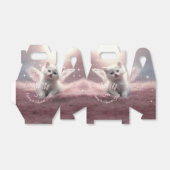 Whimsical Pink Kitten met Angel Wings Bedankdoosjes (Uitgevouwen)