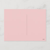 Whimsical Pink Ladybug Valentijns Briefkaart (Achterkant)