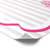 Whimsical Pink Order of Events Timeline Poster (Hoek)