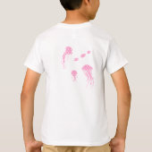 Whimsical Pink Polka Dot Sea Creatures Tshirt (Dos)