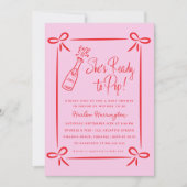 Whimsical Pink prêt à pop Baby shower Invitation (Devant)