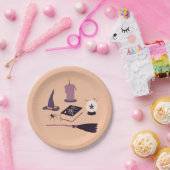 Whimsical pink roze witje bord (Feest)