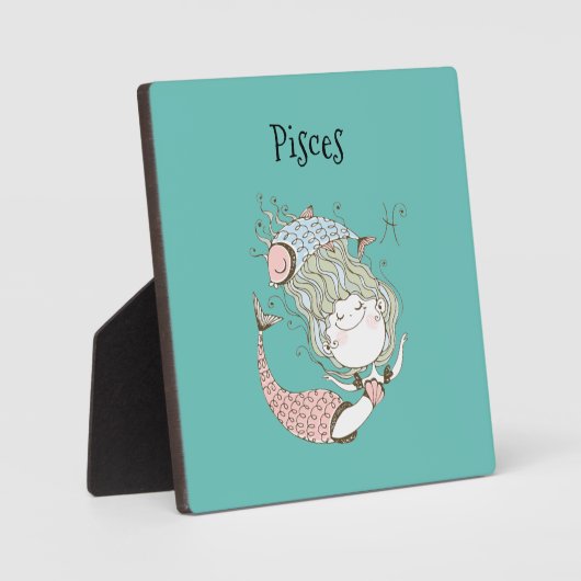 Whimsical Pisces Mermaid Fotoplaat (Voorkant)