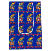 Whimsical Pizza Medium Cadeauzakje (Achterkant)