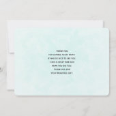 Whimsical Planter met Rainbow & Clover Hartelijk d Bedankkaart (Achterkant)