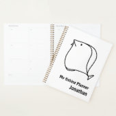 Whimsical Poisson noir et blanc (Devant avec enveloppe)