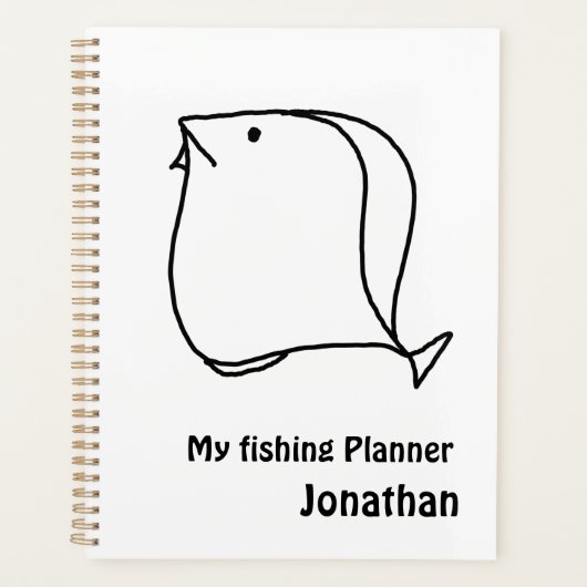 Whimsical Poisson noir et blanc (Devant)