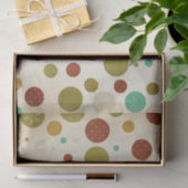 Whimsical Polka Dot Snowflakes Tissue Paper Tissuepapier (Geschenk)