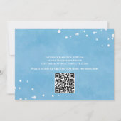 Whimsical Pool Party Ocean Swimming Sharp QR Code Kaart (Achterkant)