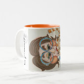 "Whimsical Portrait" gezicht Mok (Voorkant links)
