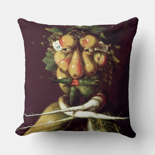 Whimsical Portret Kussen (Voorkant)