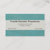 Whimsical Posh Boutique Carte de visite (Dos)