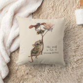 Whimsical Possum en Inspirerend Adventure Quote Kussen (Deken)