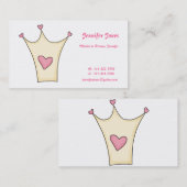 Whimsical Princess Calling Card Contactkaartje (Voorkant / Achterkant)