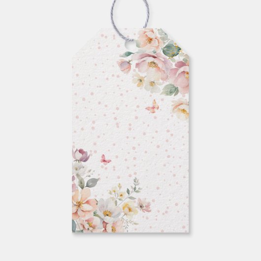 Whimsical Princess Fairy Verjaardag Dank u Cadeaulabel (Achterkant)