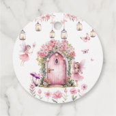 Whimsical Princess Fairy Verjaardagsfeestje Dank u Bedankjes Labels (Achterkant)