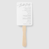 Whimsical-programma voor miniatuurscriptweddenscha handwaaier (Achterkant)