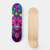 Whimsical Psychedelic Skateboard Alien (Recto)