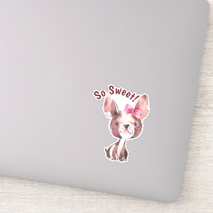 Whimsical puppy hond "zo lief" sticker
