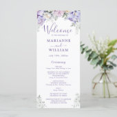 Whimsical Purple Floral Romantique Programme de ma (Debout devant)
