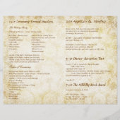 Whimsical Purple Heart Leaf Programme de mariage d (Dos)