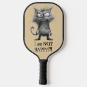 *~* Whimsical Quirky Cat AP68 Floral 5 FOTO Pickleball Paddle (Achterkant)