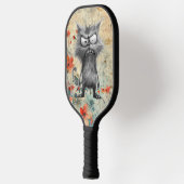 *~* Whimsical Quirky Cat AP68 Floral 5 FOTO Pickleball Paddle (Links)