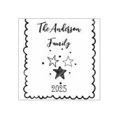 Whimsical Quirky Doodle Holiday Rubberstempel (Afrduk)