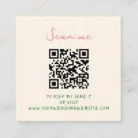 Whimsical Quirky Handgeschreven Bruiloft RSVP