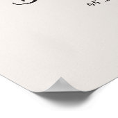 Whimsical Quirky manuscrit Affiche de bienvenue Bo (Coin)