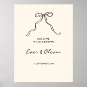 Whimsical Quirky manuscrit Affiche de bienvenue Bo (Devant)