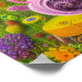 Whimsical Qused Teapot Landschap Poster (Hoek)