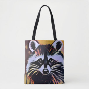 Whimsical Raccoon - een Natuur geïnspireerd design Draagtas