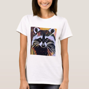 Whimsical Raccoon - een Natuur geïnspireerd design T-shirt