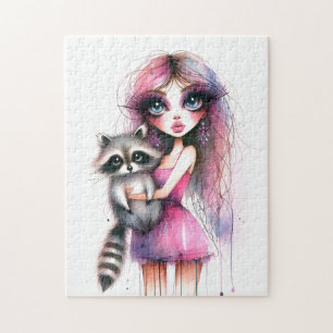 Whimsical Raccoon Legpuzzel