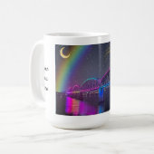 Whimsical rainbow bridge fairy Mug (Devant gauche)