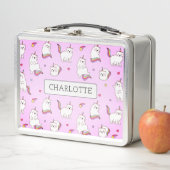 Whimsical Rainbow Cats Metal Lunchbox (En situation)