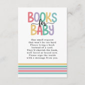 Whimsical Rainbow Colours Boeken voor Baby Informatiekaartje (Voorkant)