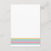 Whimsical Rainbow Colours Boeken voor Baby Informatiekaartje (Achterkant)