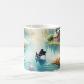 Whimsical Rainbow Earth Fantasy Scene Koffiemok (Center)