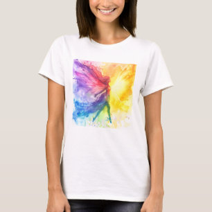 Whimsical Rainbow Fairy - Betoverde Cottagecore T-shirt