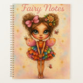 Whimsical Rainbow Fairy Notes Planner (Devant)