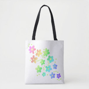 Whimsical Rainbow Flowers Draagtas
