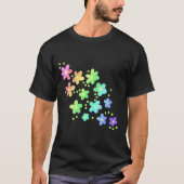 Whimsical Rainbow Flowers T-shirt (Voorkant)