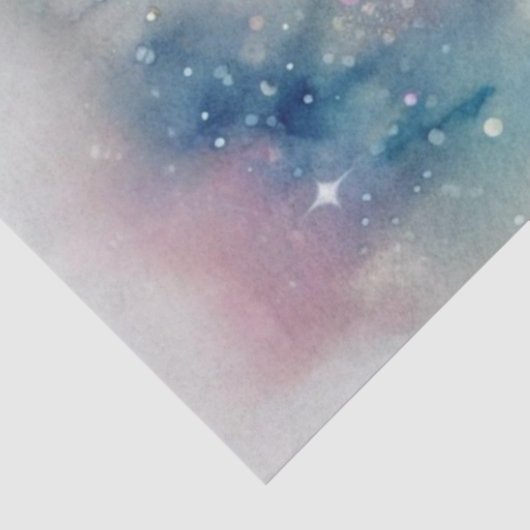 Whimsical Rainbow Sparkle Unicorn Decoupage  Tissuepapier (Detail)