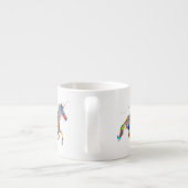 Whimsical Rainbow Unicorns Espresso Mug (Dos)