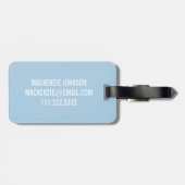 Whimsical Rainbows gepersonaliseerd Bagagelabel (Achterkant horizontaal)