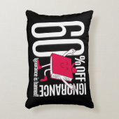 Whimsical Red Book Ignorance Banned Accent Throw Kussen (Voorkant(Verticaal))