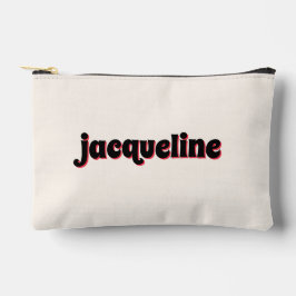 Whimsical Red Cherry Shadow Lettering Luxe Make-up Etui